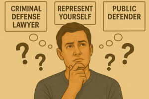 hiring a defense attorney versus public defender or representing myself